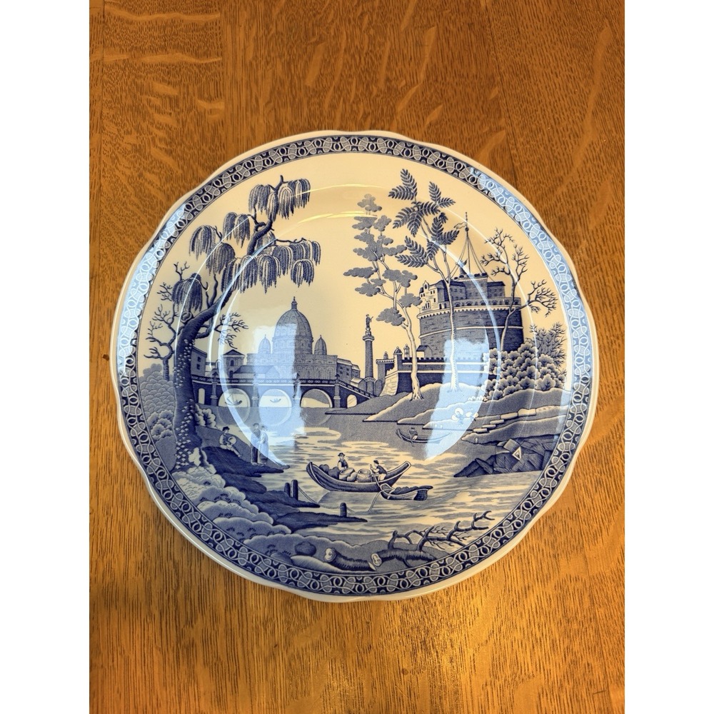 Pair Spode Blue Room Rome Dinner Plates NWT